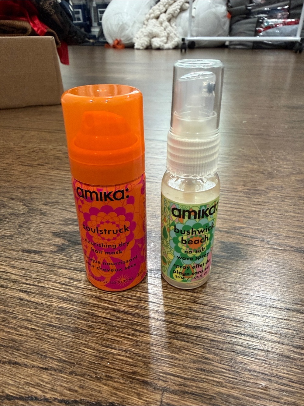 amika Soulstruck dry hair mask & no salt wave spray